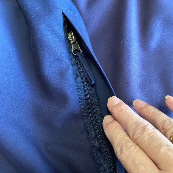 JOHN ASHFORD Retro 90s Purple Lined V-Neck Windbreaker Pullover Jacket L - Picture 13 of 15